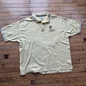 Scooby Doo Warner Brothers Studio Store Golf Polo Yello Sz 2XL Shirt Vintage Y2K